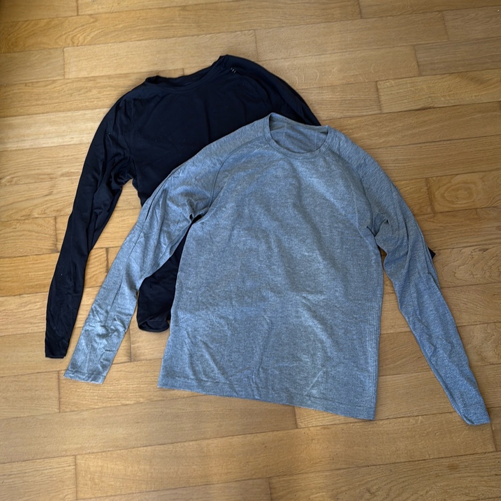 Men’s Lululemon Long sleeves work out shirt bundle
Size medium